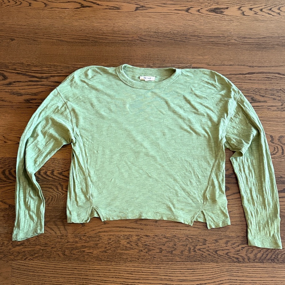 Madewell Sage Green Cotton Tee